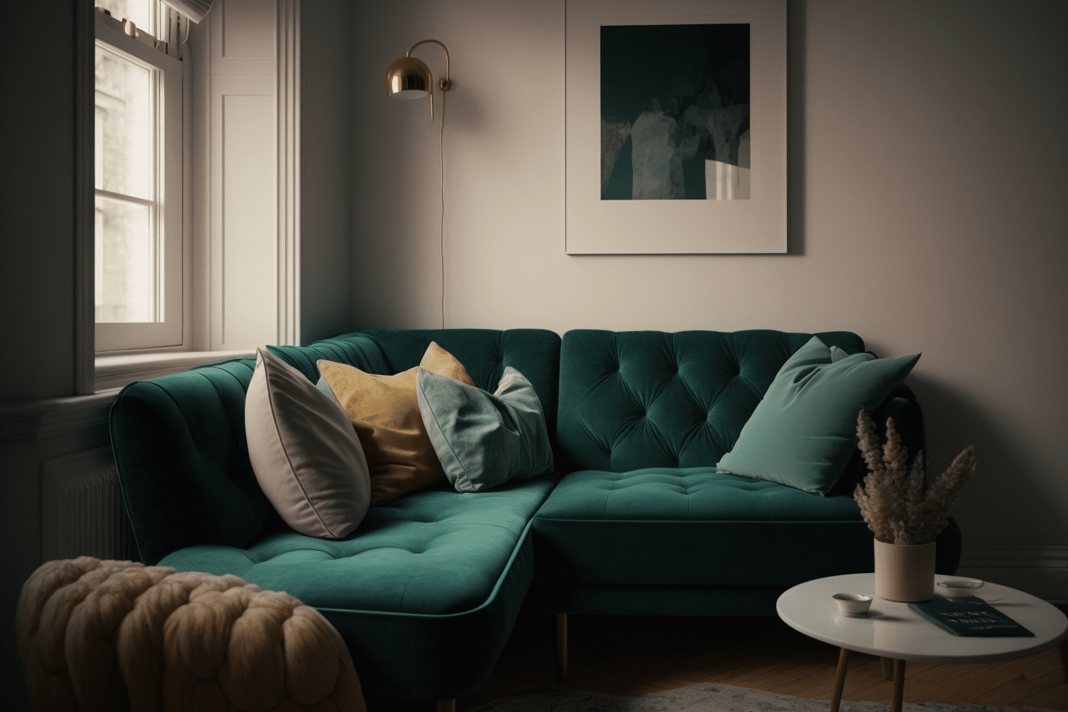 Угловой диван в классическом стиле
